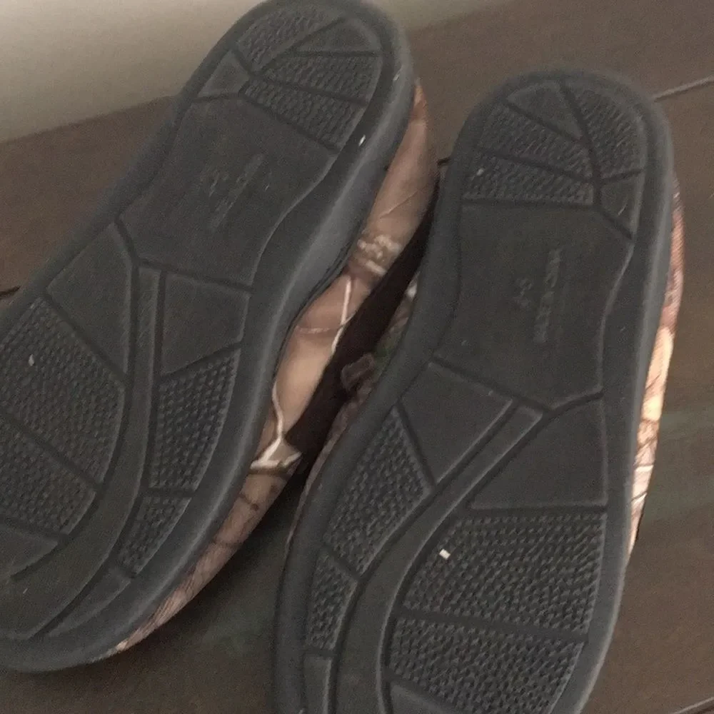 Kids Camouflage slip on shoes slippers real tree